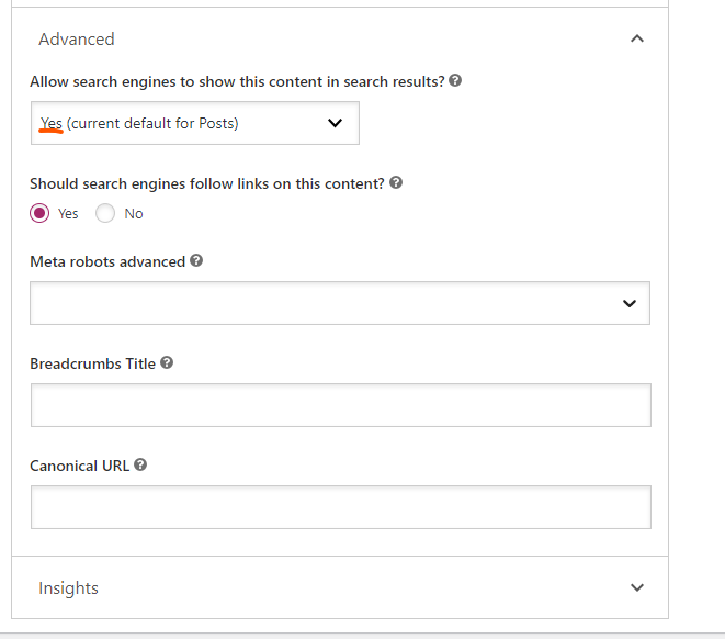 set search engine setting to yes